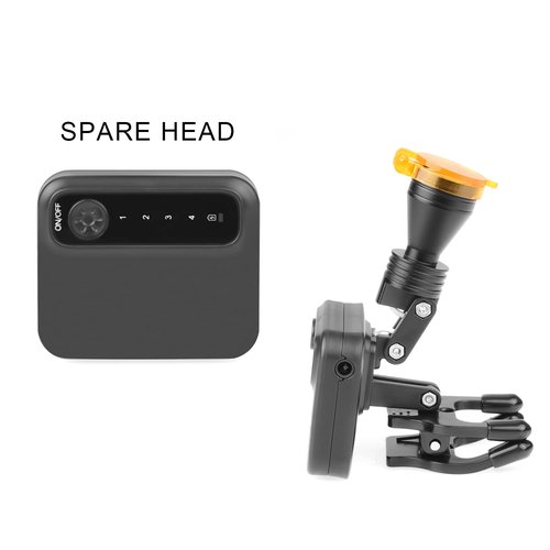 OUBO Clip-on Type 5W LED Headlight Magnetic Chuck Design Adjustable Brightness Headlamp with Extra Batteries for Loupe