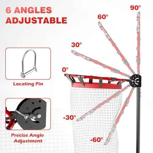 Pro Volleyball Setter Training Equipment Volleyball Setting Trainer Practice Net with 2 Target Hoop Size & 6 Angles & 13 Height Adjustment Ball Collection Bag Indoor Outdoor Practice