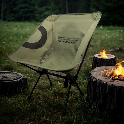 Lightweight Folding Camping Chair for Adults, Heavy Duty 270lbs Capacity Compact Backpacking Hiking Chair – Portable Durab...