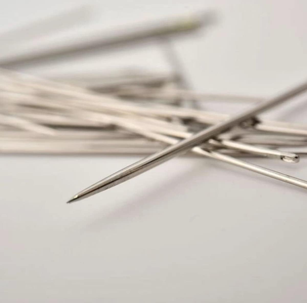 MJMP 6" Professional Upholstery Large Eye Long Needle Easy to Thread,Used for Furniture Weaving Leather Hand Sewing. (6")
