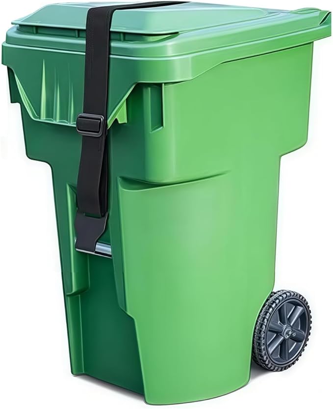 Trash Can Locks for Animals，One Claw Heavy-Duty Adjustable Bungee Straps for Bear-Proof & Raccoon-Proof Garbage Bins,Windproof Design,Fits Most Trash Cans,Odor Control（1PACK)