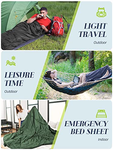 Bessport Lightweight Sleeping Bag, Ultralight Backpacking Sleeping Bag, 3 Season Waterproof for Adults Kids, Outdoor, Hiki...