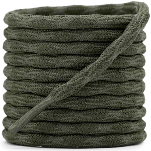 DELELE 2 Pair Round Wave Shape Non Slip Heavy Duty and Durable Outdoor Climbing Shoelaces Hiking Shoe Laces Shoestrings