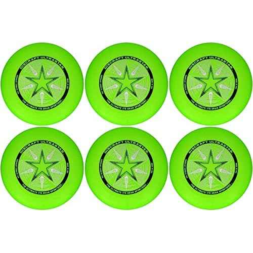 Discraft Ultra-Star 175g Ultimate Frisbee Sport Disc (6 Pack) Green