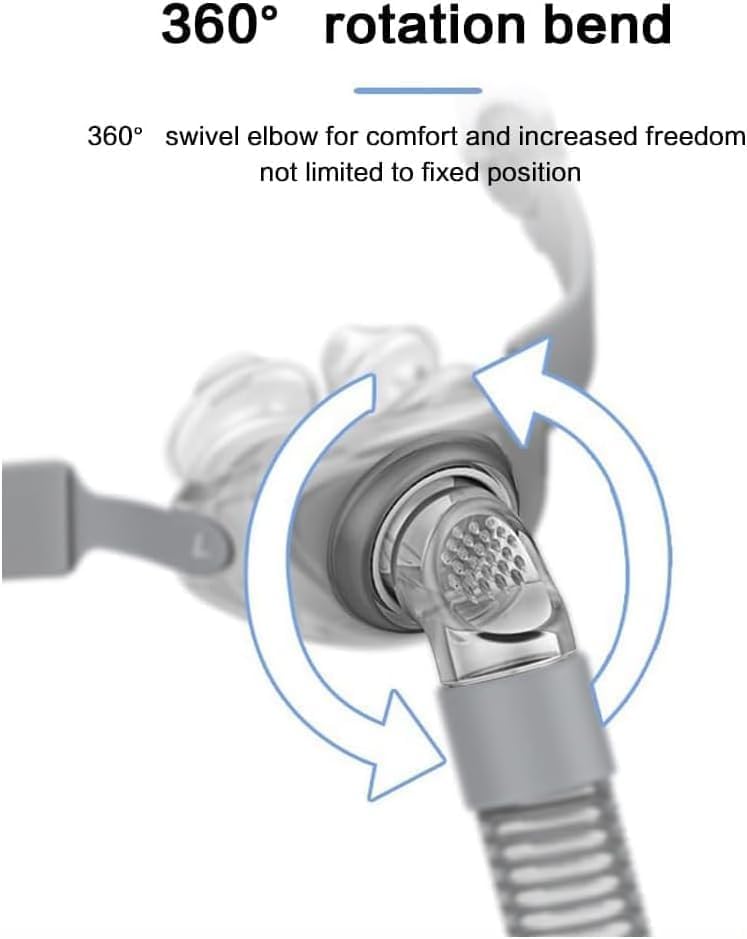 NQIAO Nasal Pillow - Universal Nasal Mask Nose Pillows System Assembly - Includes Small, Medium, and Large Nose Adapter Nasal Pillows