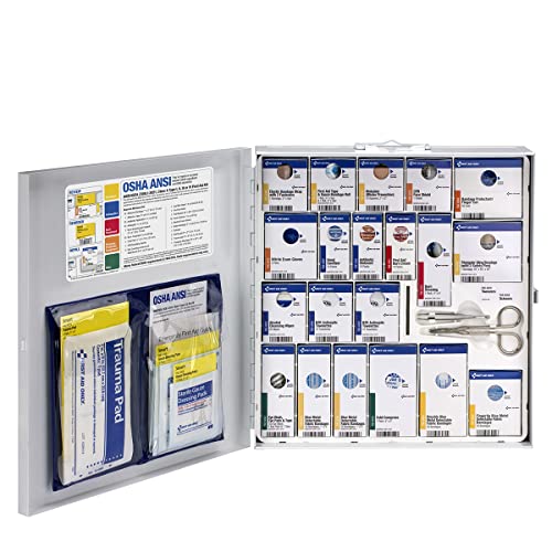 First Aid Only 746006 SmartCompliance 50-Person ANSI 2021 A and OSHA Compliant First Aid Kit for Restaurant Kitchen, Cafet...