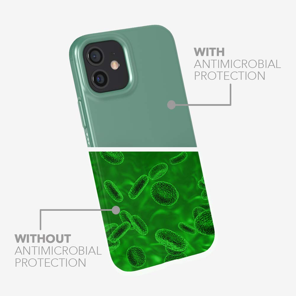 Tech21 Evo Slim For Apple Iphone 12 Pro Max 5G - Germ Fighting Antimicrobial Phone Case With 8 Ft. Drop Protection, Midnight Gre