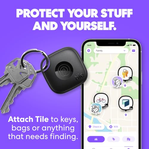 Tile by Life360 Essentials - Bluetooth Trackers & Item Locators for Keys, Wallets, Remotes & More; Easily Find All Your Th...