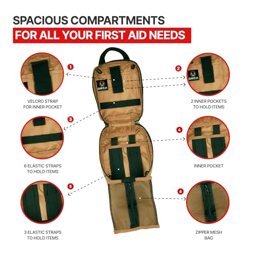 Orca Tactical MOLLE Rip Away EMT First Aid IFAK Pouch Medical Empty Bag