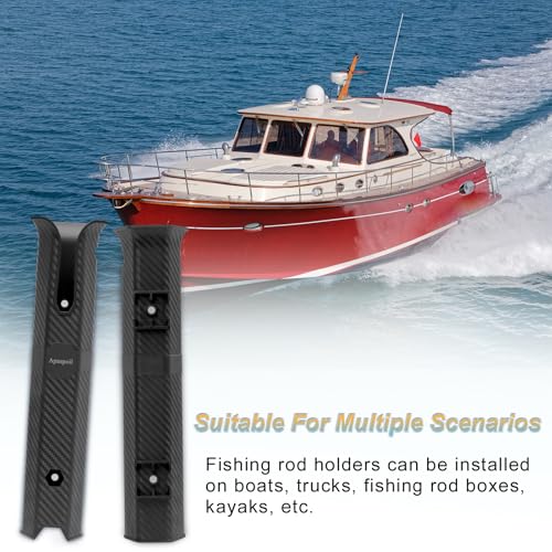 Fishing Rod Holders, 4 Pack Fishing Rod Racks Fishing Pole Holders Side-Mount with Screws for Boat