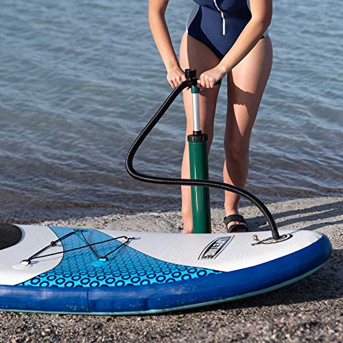 Lifetime Vista Inflatable Stand Up Paddle Board, 11' Long x 32" Wide x 6" Thick, Durable and Lightweight SUP, Stable Wide ...