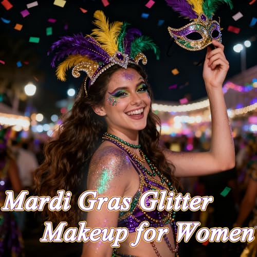 AROIC 14 Colors Body Glitter, Face & Hair Glitter Gel Set for Mardi Gras, Eye Shimmer for Women Glow in the Dark Rave Acce...