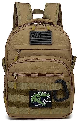 SunForMorning Kids Tactical Backpack Army Molle Bookbag Military Boys Backpack for School, Outdoor, Camping (Includes 2 Pa...