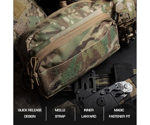 Modular Tactical MOLLE CCS Pouch for Vest Belt Expanded Storage Bag