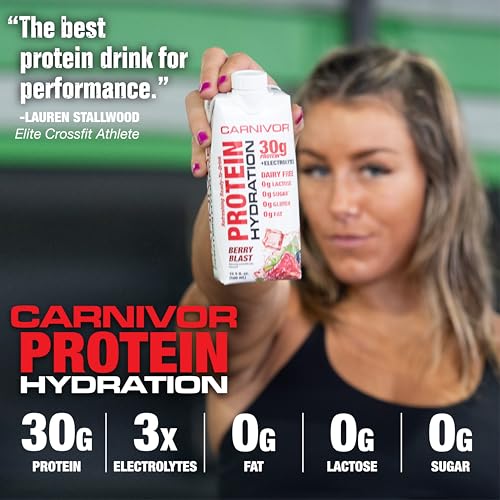 MuscleMeds Carnivor RTD Sampler Pack Ready to Drink Protein, Lactose Free, Sugar Free, Beef Isolate Protein, Muscle Buildi...