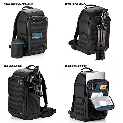 Tenba Axis v2 24L Camera Backpack for DSLR and Mirrorless Cameras and Lenses Plus a 16-inch Laptop – Black (637-756)