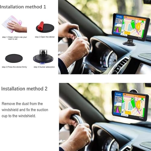 GPS Navigation for Car Truck 2025 - Navigation System 9 Inch Touchscreen Navigator with US/CA/MX Maps, Lifetime Free Map U...