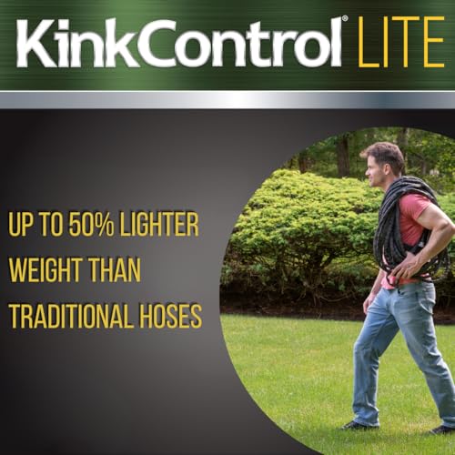 Kink Control Lite, Doesn’t Expand or Burst, Extremely Light Weight, Garden Hose, Water Hose with Superior UV Resistance, E...