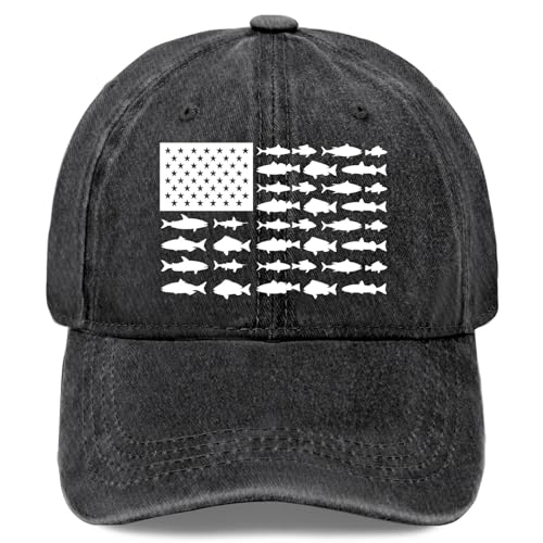 Mens Vintage Washed Fishing Hat Distressed Cotton Baseball Cap Outdoor Sun Protection Dad Hat
