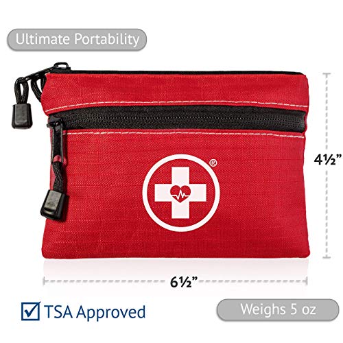 Swiss Safe 2-in-1 First Aid Kit for Car, Travel & Home, Businesses - Bonus Mini Kit for Medical Emergency Aid, Survival, C...