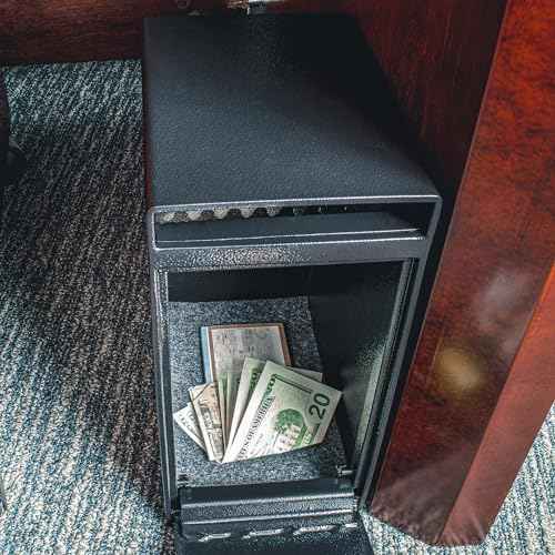 Barska Key Lock Depository Drop Safe ? Steel Lock Box with Drop Slot, Anti-Fishing Baffle, for Cash, Receipts, Keys & Valuables ? Ideal for Business & Office Use