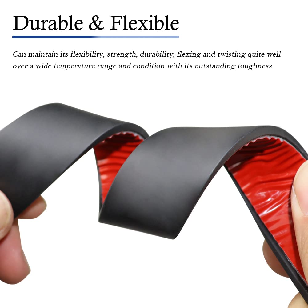 Neoprene Rubber Strips Self Adhesive Solid Rubber Sheets, Rolls & Strips for DIY Gaskets Crafts Pads Seals Warehouse Flooring Neoprene Sheet with Adhesive Backing (1" Wide x 1/5" Thick x 20' Long)
