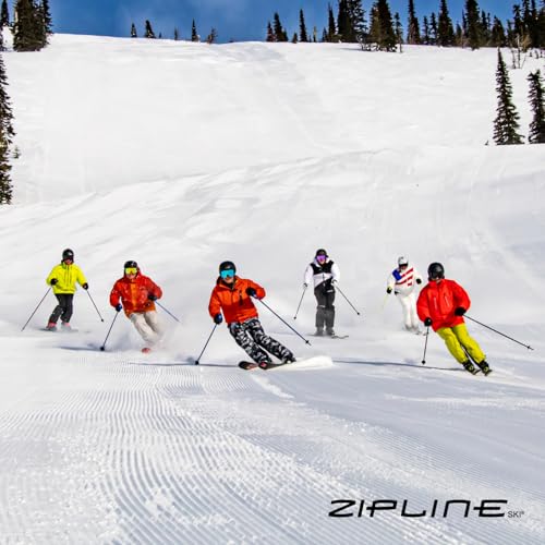 Zipline Lollipop 14.0 Graphite Carbon Composite Ski Poles – Lightweight, Durable, All-Mountain – Ergonomic Grip, Vibration...
