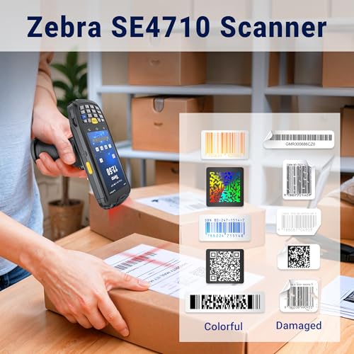 Tera Android Barcode Scanner Mobile Computer with Charging Cradle Pistol Grip, 1D 2D QR Zebra Scanner, Android 10 Handheld...