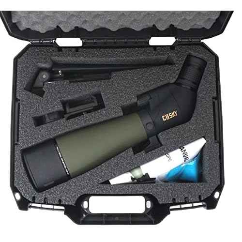Case Club Pre-Cut Carry Case to Fit GoSky 20-60x80 HD Spotting Scope (Base Model)