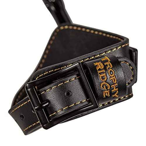 Trophy Ridge 10-Ring Archery Bow Release - Compact Dual-Caliper Design, 360¡Æ Rotating Head, 360¡Æ Swiveling Arm, Adjustable Length, Trigger Travel Tuning, Premium Leather Buckle Strap