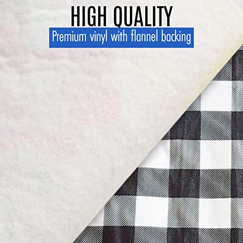 LINPRO Premium Picnic Table Cover with Bench Covers Vinyl Fitted Elastic RV Camping Accessories and Camper Must Haves Wate...