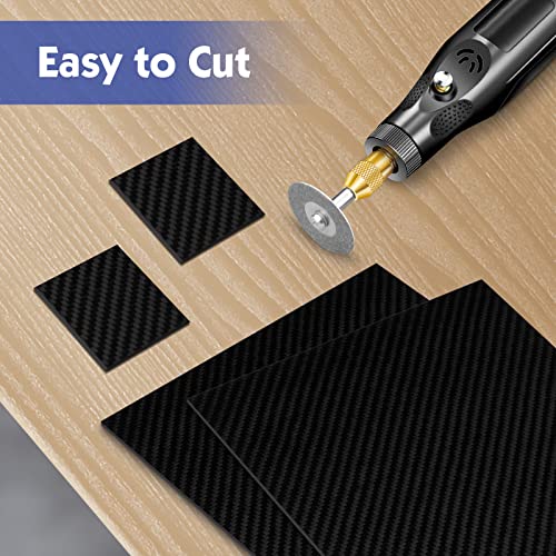 Carbon Fiber Sheets 100X200X0.5MM - FAKILO 100% 3K Twill Matte Carbon Fiber Plate for Handmade DIY Wallet Model Part Repai...