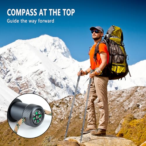 Hiking Pole Detachable Lightweight for Hiking Stick Walking Pole for Man Women