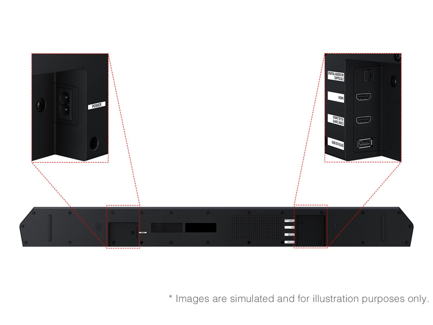 Samsung Q-Series Soundbar HW-Q600F 3.1.2ch with Wireless Subwoofer, Dolby Atmos/DTS Virtual:X, Q-Symphony, SpaceFit Sound Pro, Adaptive Sound, Game Mode Pro, Bluetooth, (2025 Model)