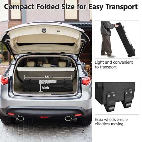 Yaheetech 10x10 Pop Up Canopy Tent with Vent, Easy Set Up Tent, Instant Sun Shelter Canopy with Wheeled Bag, 4 Sandbags, 1...