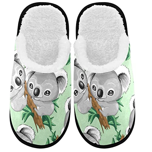 visesunny Slippers for Women Mens Winter Warm Memory Foam Cotton Home Slippers Women's House Slippers Bedroom Slippers Coz...