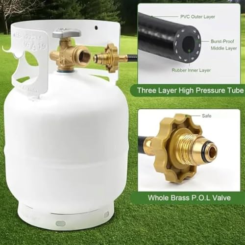 Portable Propane Torch Weed Burner Kit,Propane Flame Thrower with Hose,Electric Weed Burner,Thermal Weeder & BBQ Lighter,F...