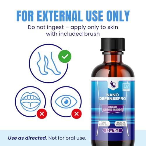 (5 Pack) Nano Defense Pro - Official Nano Defense Pro Premium Toenail Treatment Drops, NanoDefense Pro Liquid Solution All Natural Support Healthy Skin & Nails Advanced Formula, 5 Bottles for 150 Days