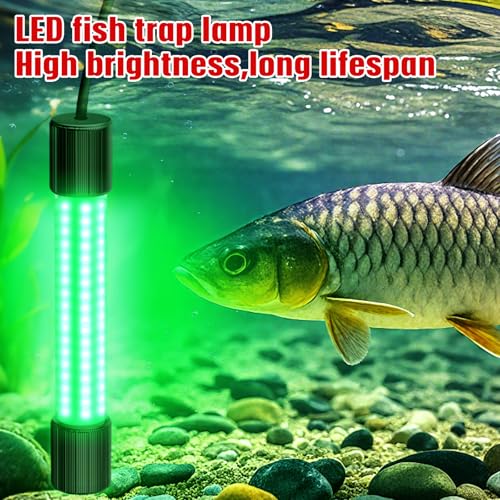 YNDZ Underwater Fishing Light Compatible with Milwaukee M18 Battery,1300 Lumens, LED Green Light for IP68 Waterproof Subme...