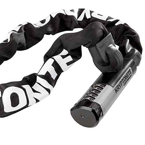 Kryptonite Kryptolok 990 Combo Bike Chain Lock, 3 Feet Long Heavy Duty Anti-Theft Sold Secure Gold Bicycle Chain Lock, 5-Digit Resettable Combination Lock for E-Bike Scooter Road Mountain Bikes