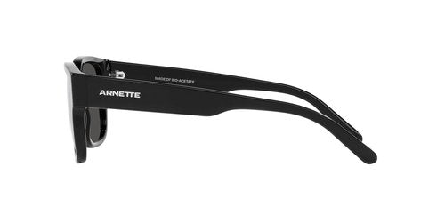 ARNETTE AN4294 Type Z Square Sunglasses, Black/Dark Grey, 54 mm