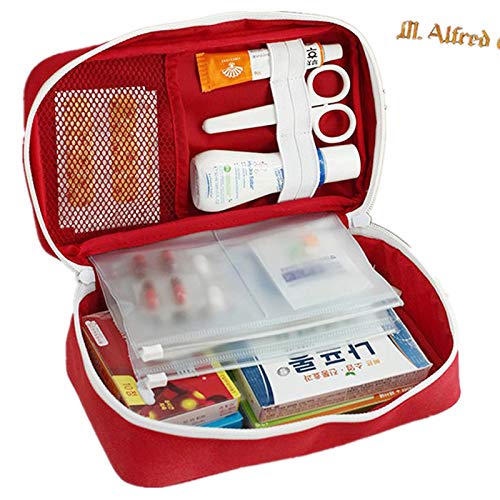 PenyaZo First Aid Bag - First Aid Kit Bag Empty for Home Outdoor Travel Camping Hiking, Mini Empty Medical Storage Bag Por...