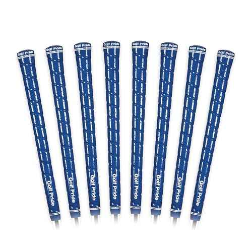 Golf Pride Tour Wrap Golf Grip - Comfortable, Durable Grip for Clubs - Classic Wrap Design with High-Tack Feel - Rubber Construction - Blue