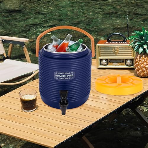 3 Gallon Insulated Beverage Dispenser, Stainless Steel Commercial Drink Dispenser with Spigot, 24H Hot/Cold Thermal Carafe...