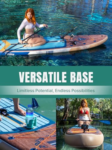 Niphean (Extra Large) Inflatable Paddle Board, SUP for 2+1 People/Family 500lbs Capacity Stand Up Paddle Board with SUP Ac...