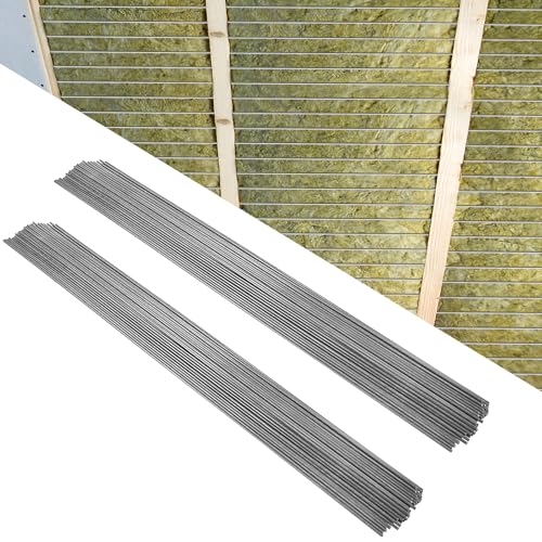 Hlimior 200 Pcs 16inch Insulation Support - Wire Insulation Support Wire, 1095 Carbon Steel Metal Insulated Wires (1095, 1...