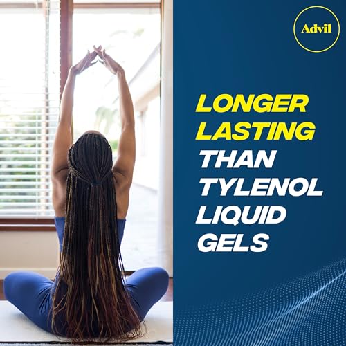Advil Liqui-Gels minis Pain Reliever and Fever Reducer, Pain Medicine for Adults with Ibuprofen 200mg for Pain Relief - 20...