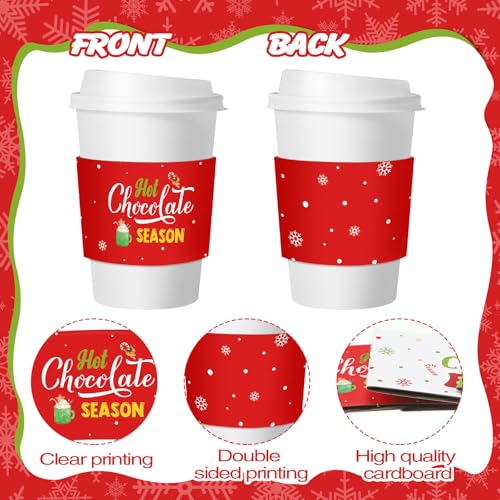 Jingmore 36 Pcs Hot Cocoa Bar Coffee Cup Sleeves Baby It's Cold Outside Coffee Holder Hot Chocolate Bar Disposable Brewed ...
