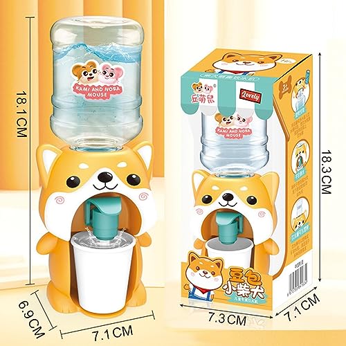 Interactive Mini Water Dispenser Toy - Cute and Realistic Simulation Drinking Fountain for Kids' Desk and Home - Role Play...