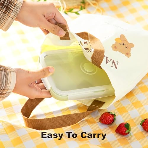 CUISITOOL Large Collapsible Food Containers with Lids, Collapsible Bowls For Camping, Save Space, Leak-Proof Silicone Stor...